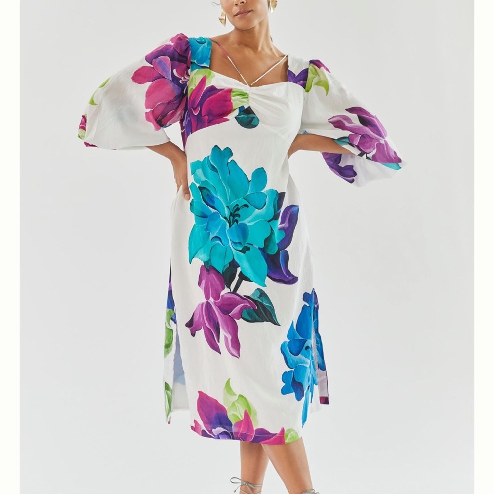 Anthropologie Maeve printed midi dress 👗 - Picture 3 of 9